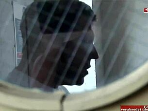 beautiful blonde babe loves that double cumshot on big tits