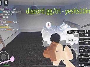 Rose engages in sex for 20 minutes, leading to cum in the game