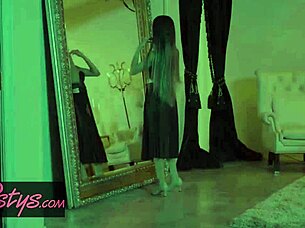 missy martinez and veronica rodriguez dance close in lesbian twistys scene