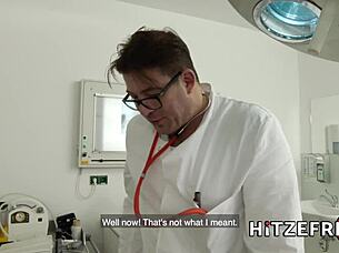 Busty Blonde German MILF Gets Fucked by Doctor in Hospital