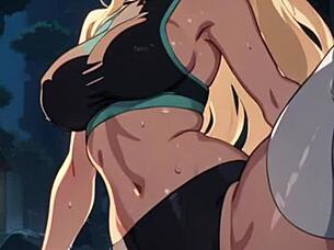 Ghibli anime girls in horny yoga pants creampied publicly with ahegao