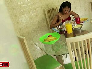 Stepfather secretly films stepdaughter eating