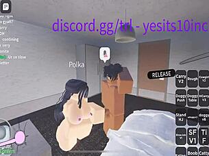 Rose engages in sex for 20 minutes, leading to cum in the game