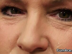 i sucked all the jizz and got a cum load on my face