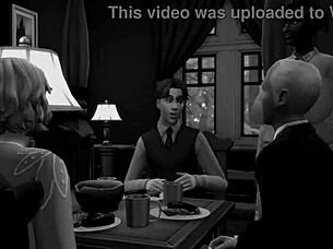 Sims 4 Parody Features Interracial Fucking With Black Milf In Christmas Setting