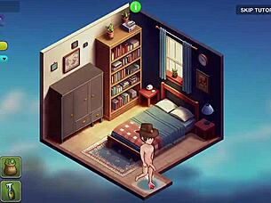 Honeysun gameplay part 1 starts awesome with red head flight attendant 😍