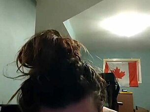 Feeling the deepthroat from this teen 18+ amateur blowjob video for rich members.