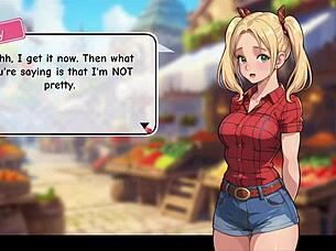 Honeysun gameplay part 1 starts awesome with red head flight attendant 😍