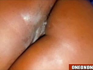 Fresh Ebony Pussy Dripping From Toys!