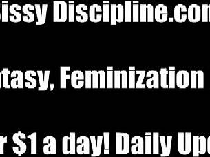 Femdom Turns Slave into Sissy Girl