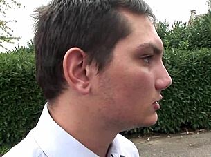 Two Bisexual Guys Share Cute Brunette