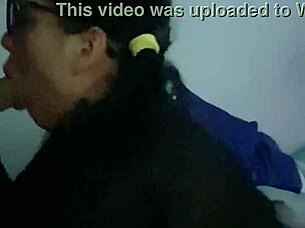 big tits milf gives blowjob in lingerie