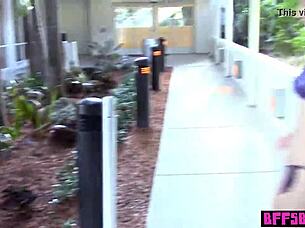 Naughty Bisexual Teen 18+ Bffs With Small Tits And Tattoos Give Blowjobs Before Riding Big Cocks