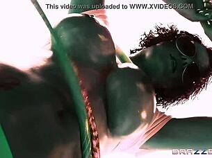 peta jensen's hypno body teasing with oiled big tits and music