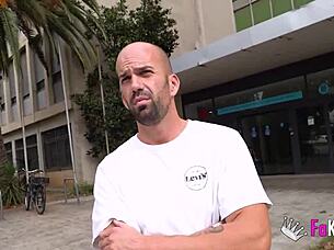 This penniless Italian babe, Eva Fay, finds a quick job in porn and she's on fire