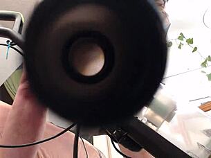 Redhead Vacuuming Without Panties