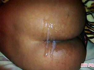 Watch The Angolan Ebony Filled With Cum For Cuckold!