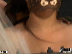 A babe receives a zealous whipping on her arse.