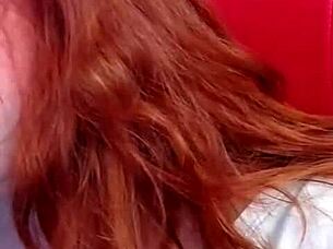 why does this russian redhead masturbate her chubby ass?