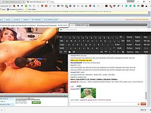 she plays with a huge dildo that has tits attached, feeling every inch