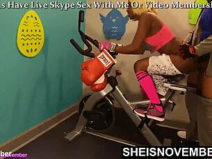 Sexy Black Babe Msnovember Shows Big Booty in Slow Motion Doggystyle