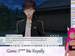 Vtuber Lewdneko plays 'F Me Royally' with kissing?