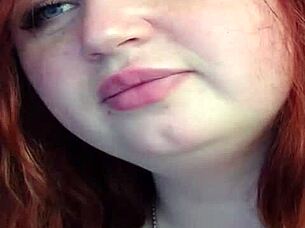 why does this russian redhead masturbate her chubby ass?