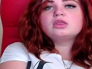 why does this russian redhead masturbate her chubby ass?