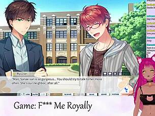 Vtuber Lewdneko plays 'F Me Royally' with kissing?