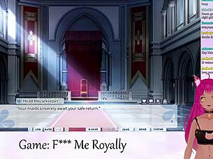 Vtuber Lewdneko plays 'F Me Royally' with kissing?