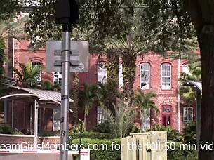 Addison Bares Her Big Real Tits And More In Public