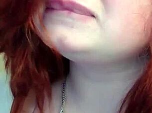 why does this russian redhead masturbate her chubby ass?