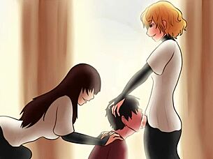 Special sex scenes with futa on male action in Newhalfdom and Futadomworld