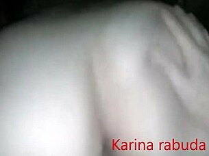 karina rabuda from bh rides in a playful manner