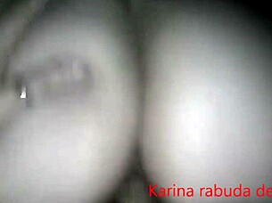 karina rabuda from bh rides in a playful manner