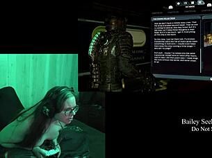 naked deadspace play through part 8 with tits long hair brunette big natural tits bbw fat natural tits big tits