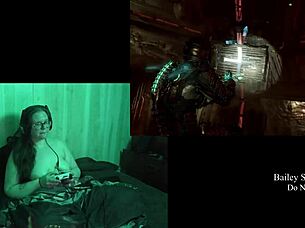 naked deadspace play through part 8 with tits long hair brunette big natural tits bbw fat natural tits big tits