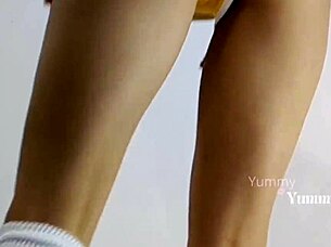 My classmate helps me with physical education exercises