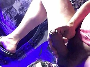 pleasing him with anal latina milf