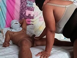 fucking my big boobs nieghbor with dog style 🐶