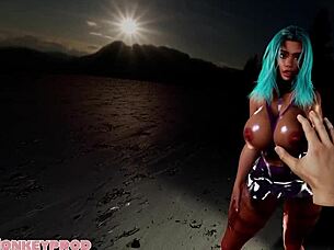 beauty whore doll with wet ass and big tits