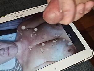 tribute for inexpert2 with cumshot on amateur cock