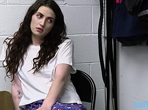 naughty teen thief aria carson gets her pussy fucked by cop mike mancini in pov