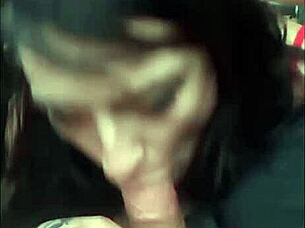 feeling the intense thrill of deepthroat blowjob on the open road, hearts pounding in public ecstasy