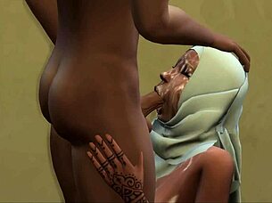 Hot babe strips in bedroom for creampie