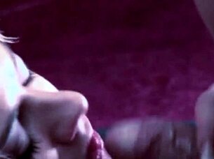 Magical medieval blonde double penetrated by couple