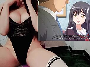 She says, 'I'll sell my body for a cell phone in this hentai episode'