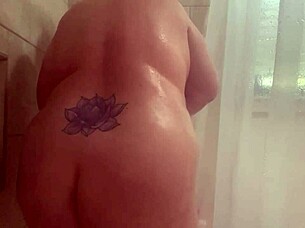 Bbw Enjoys Another Shower Video