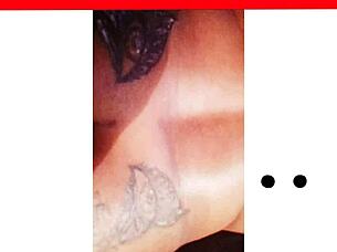 Npleasures Showing Off Her New Ass Tattoo