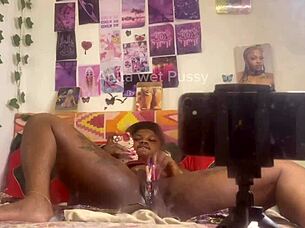 I Masturbated My Pussy With Dildo In Front Of Mirror 😘